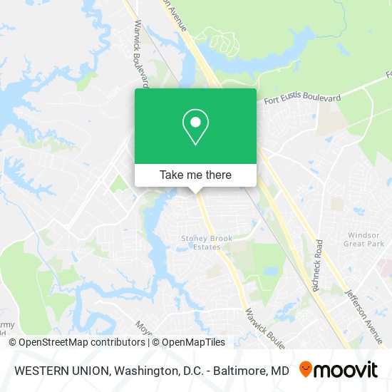 WESTERN UNION map