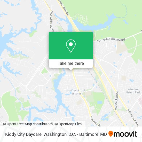 Mapa de Kiddy City Daycare