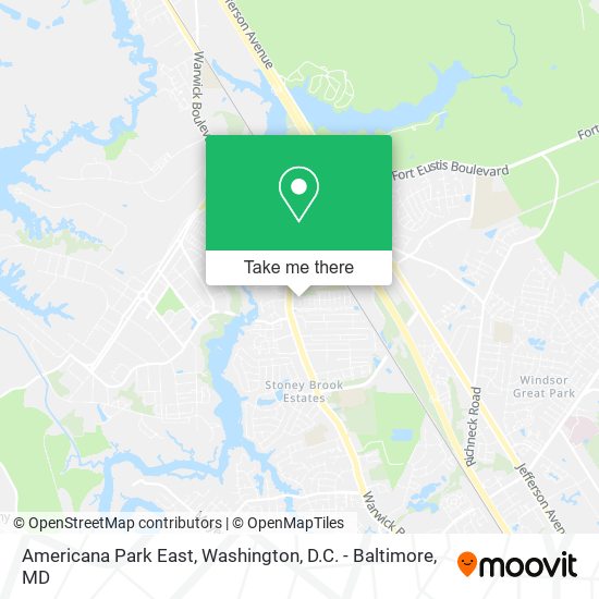 Mapa de Americana Park East