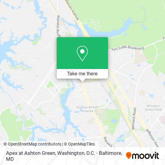 Mapa de Apex at Ashton Green