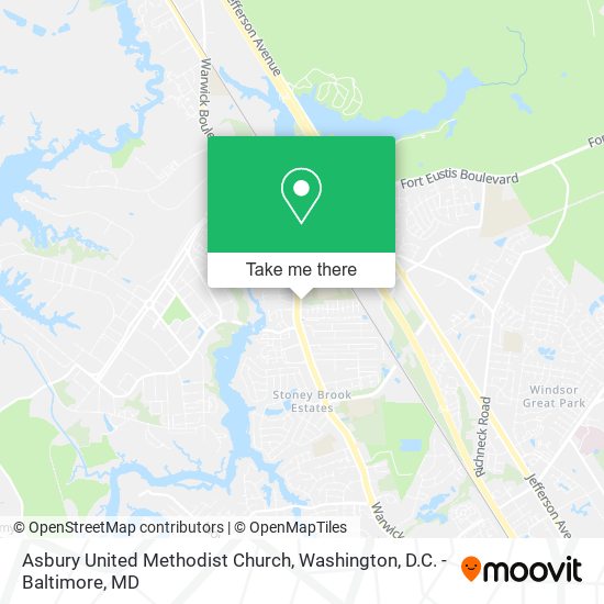 Mapa de Asbury United Methodist Church