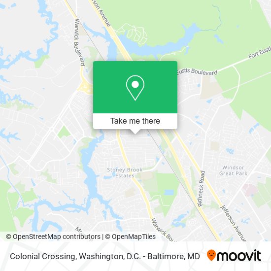 Colonial Crossing map