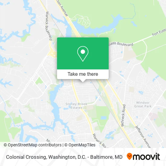 Colonial Crossing map
