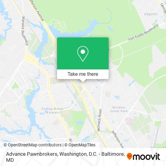Advance Pawnbrokers map