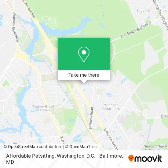 Affordable Petsitting map