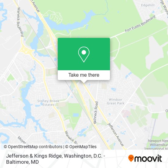 Mapa de Jefferson & Kings Ridge