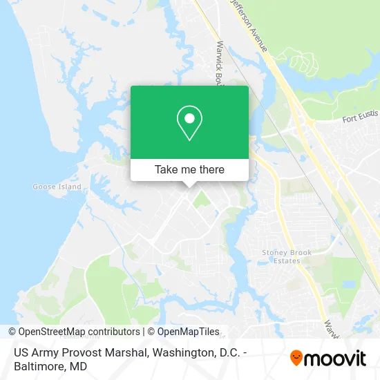 US Army Provost Marshal map