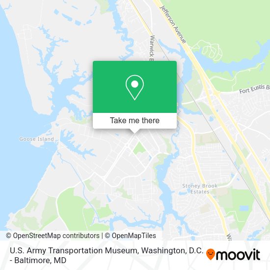 Mapa de U.S. Army Transportation Museum