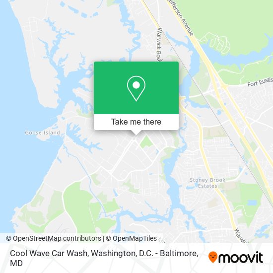 Cool Wave Car Wash map