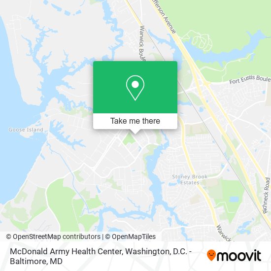 McDonald Army Health Center map