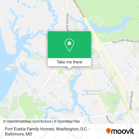 Fort Eustis Family Homes map