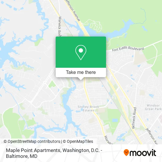 Maple Point Apartments map