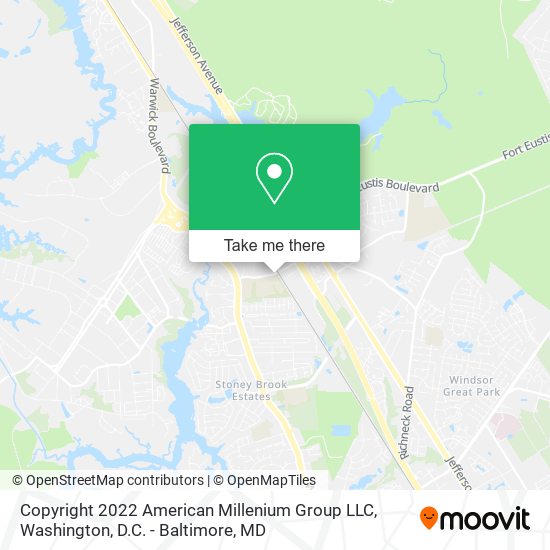 Copyright 2022 American Millenium Group LLC map