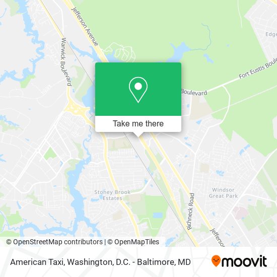 American Taxi map