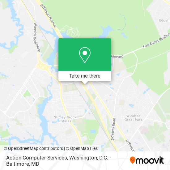 Action Computer Services map