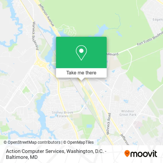 Action Computer Services map