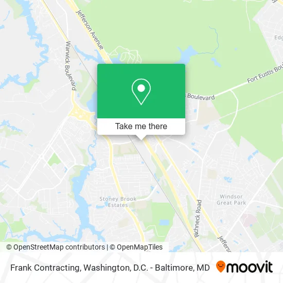 Frank Contracting map