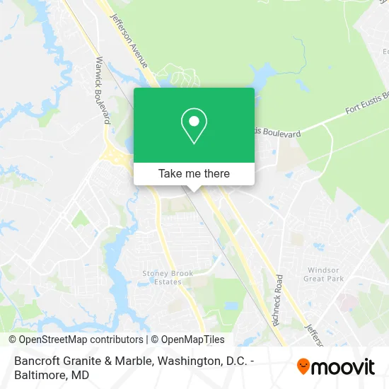 Bancroft Granite & Marble map
