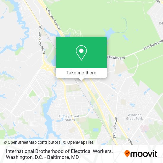 International Brotherhood of Electrical Workers map