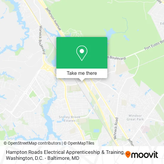 Hampton Roads Electrical Apprenticeship & Training map
