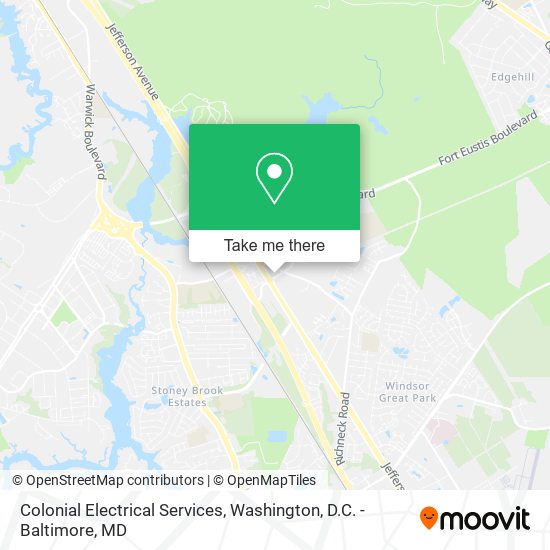 Colonial Electrical Services map