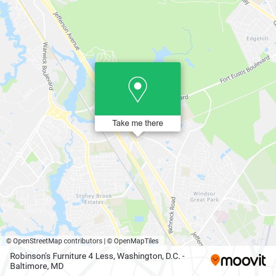 Robinson's Furniture 4 Less map