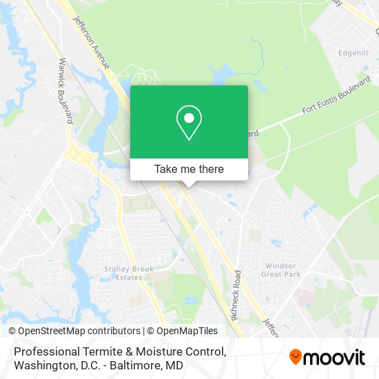 Professional Termite & Moisture Control map