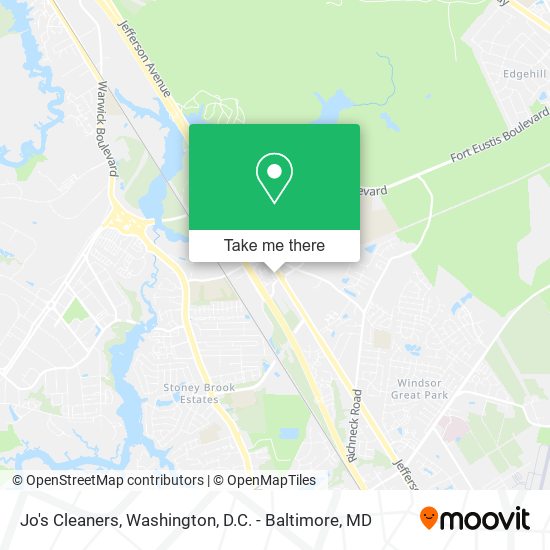 Jo's Cleaners map