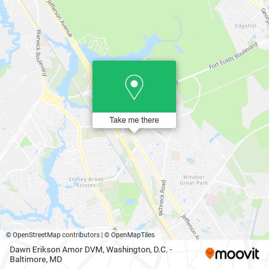 Dawn Erikson Amor DVM map