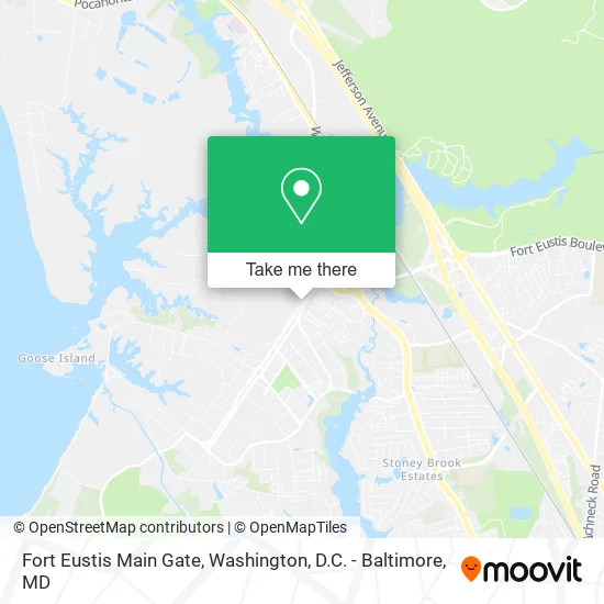 Fort Eustis Main Gate map