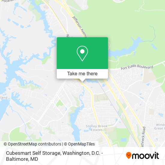 Cubesmart Self Storage map