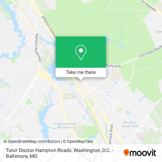 Tutor Doctor Hampton Roads map