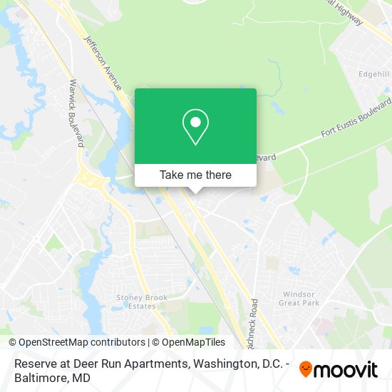 Reserve at Deer Run Apartments map