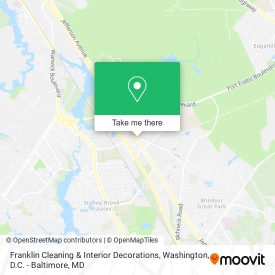 Franklin Cleaning & Interior Decorations map