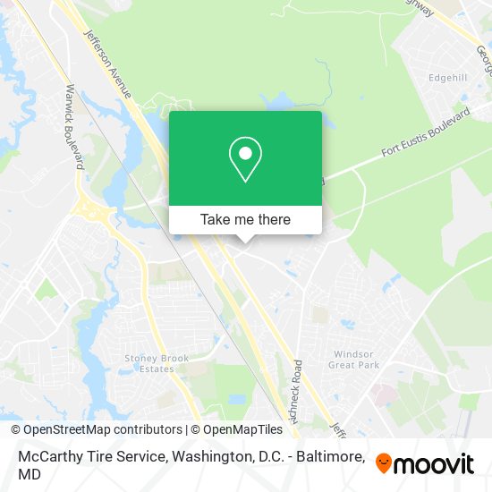 Mapa de McCarthy Tire Service