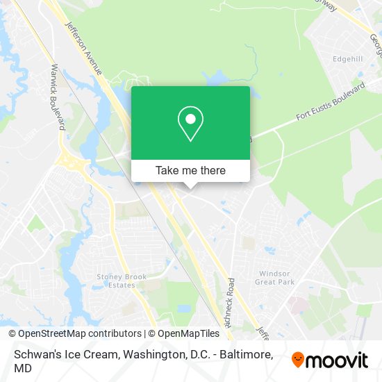 Mapa de Schwan's Ice Cream