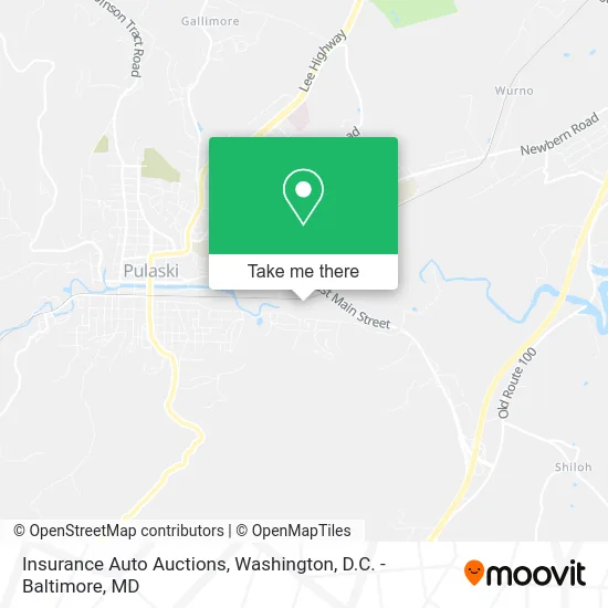 Insurance Auto Auctions map