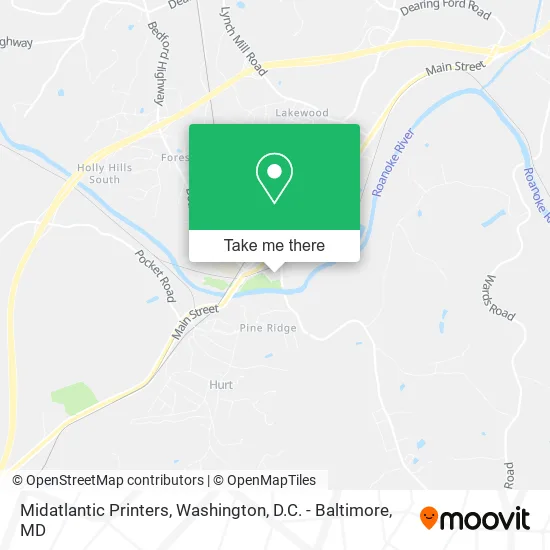 Midatlantic Printers map