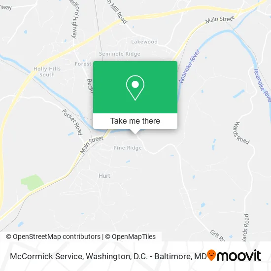 McCormick Service map