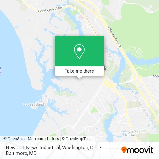 Mapa de Newport News Industrial