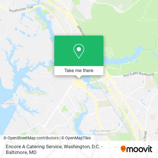 Encore A Catering Service map