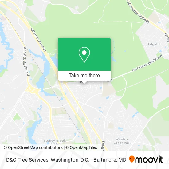 D&C Tree Services map