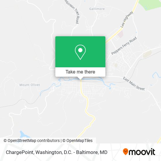 Mapa de ChargePoint