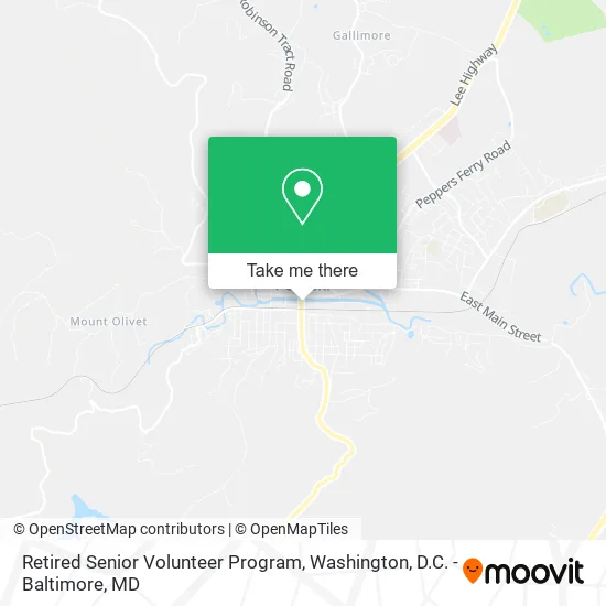 Retired Senior Volunteer Program map