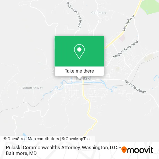 Pulaski Commonwealths Attorney map