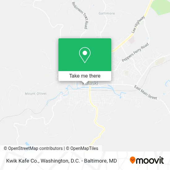 Kwik Kafe Co. map