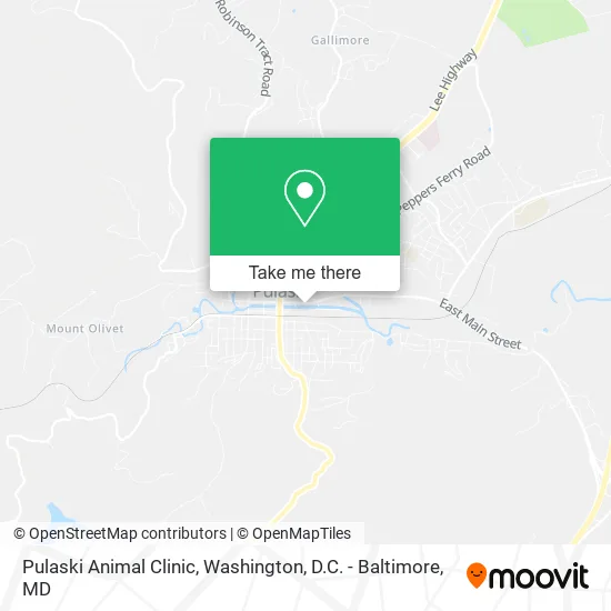 Pulaski Animal Clinic map
