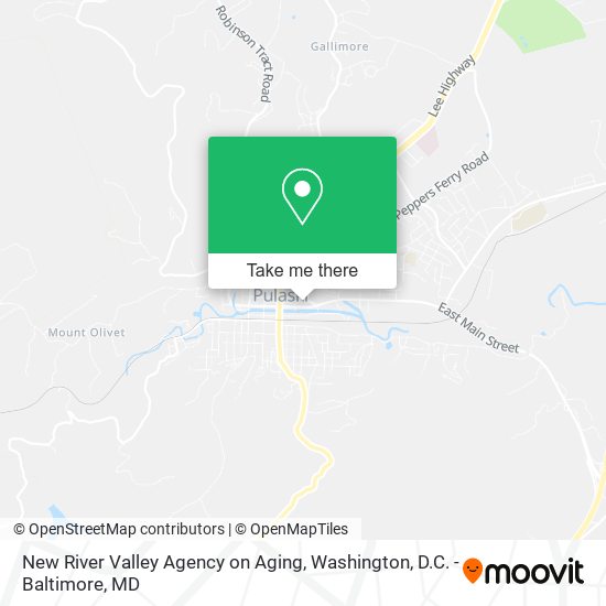 New River Valley Agency on Aging map