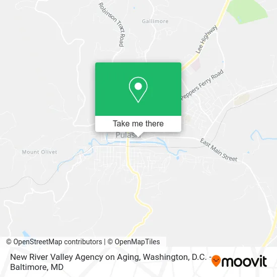 New River Valley Agency on Aging map