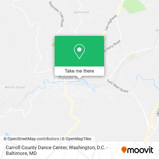 Carroll County Dance Center map